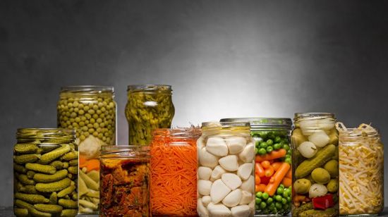 Picture of Pickled Vegetables in Glass Jar